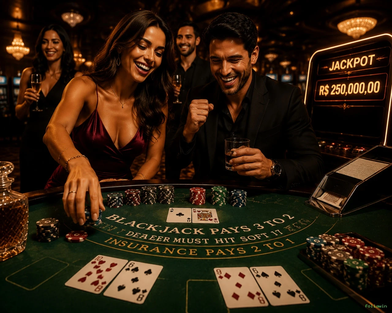 Maria Santos acumulou R$ 850K no Blackjack
